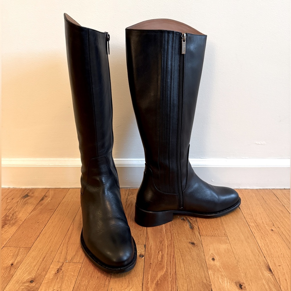 Duo Boots black knee-high leather boots
